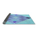 Thickness of Patterned Iceberg Blue Rug, pat1114lblu