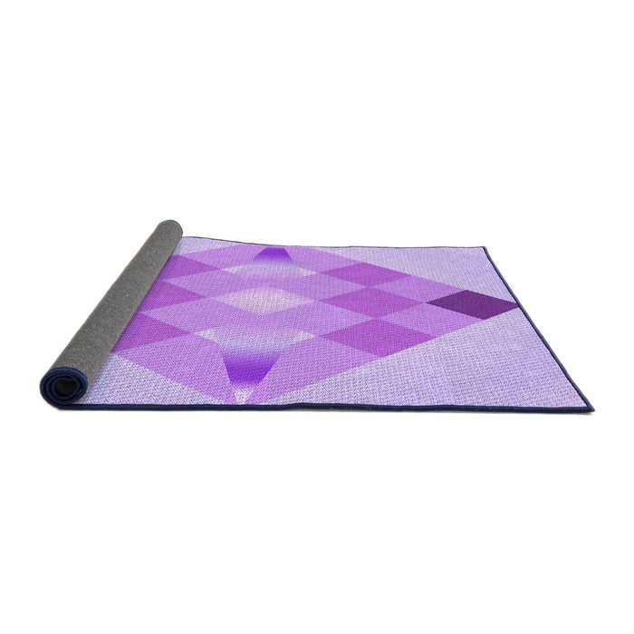 Thickness of Patterned Purple Rug, pat1114pur