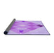 Thickness of Patterned Purple Rug, pat1114pur