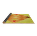 Thickness of Patterned Neon Orange Rug, pat1114yw