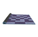 Thickness of Patterned Purple Mimosa Purple Rug, pat1115blu