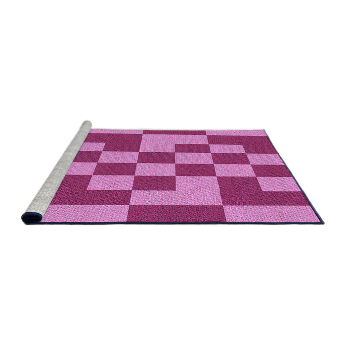 Sideview of Machine Washable Transitional Violet Purple Rug, wshpat1115pur