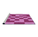 Sideview of Machine Washable Transitional Violet Purple Rug, wshpat1115pur