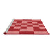 Sideview of Machine Washable Transitional Pastel Red Pink Rug, wshpat1115rd