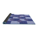 Thickness of Patterned Blue Rug, pat1116blu