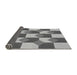 Thickness of Patterned Silver Gray Rug, pat1116gry