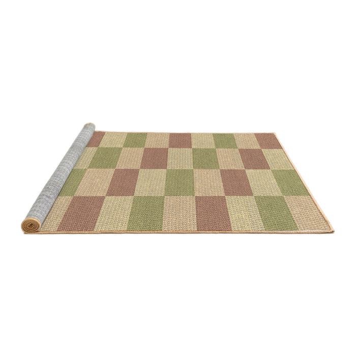 Sideview of Machine Washable Transitional Bronze Brown Rug, wshpat1118brn
