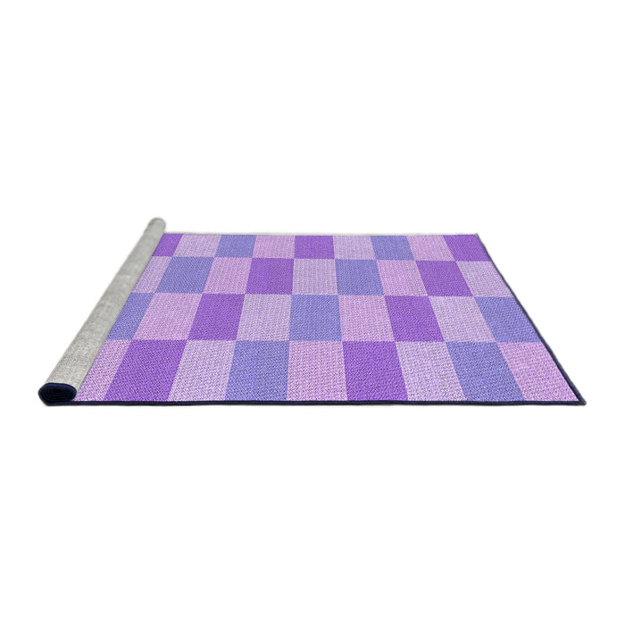 Sideview of Machine Washable Transitional Mauve Purple Rug, wshpat1118pur