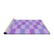 Sideview of Machine Washable Transitional Mauve Purple Rug, wshpat1118pur