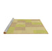 Sideview of Machine Washable Transitional Bold Yellow Rug, wshpat1119brn