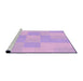 Sideview of Machine Washable Transitional Purple Rug, wshpat1119pur