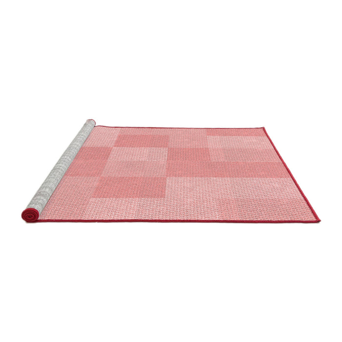 Sideview of Machine Washable Transitional Red Rug, wshpat1119rd