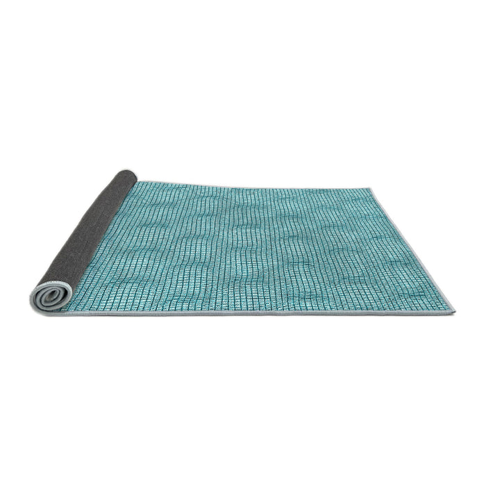 Thickness of Patterned Blue Rug, pat112lblu