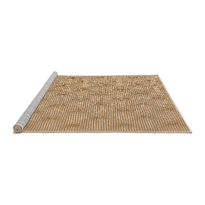 Sideview of Machine Washable Transitional Khaki Gold Rug, wshpat112org