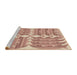 Sideview of Machine Washable Transitional Orange Rug, wshpat1120brn