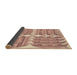 Thickness of Patterned Orange Rug, pat1120brn