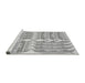 Sideview of Machine Washable Transitional Gray Rug, wshpat1120gry