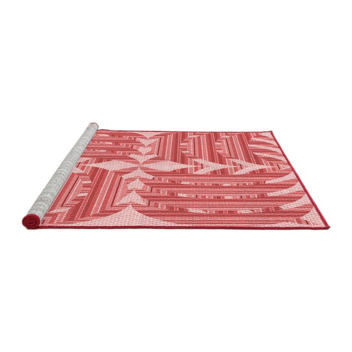 Sideview of Machine Washable Transitional Pastel Pink Rug, wshpat1120rd