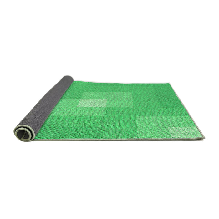 Thickness of Patterned Neon Green Rug, pat1121grn