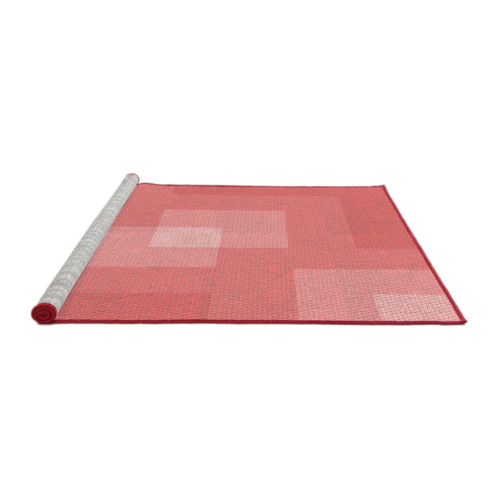 Sideview of Machine Washable Transitional Light Coral Pink Rug, wshpat1121rd