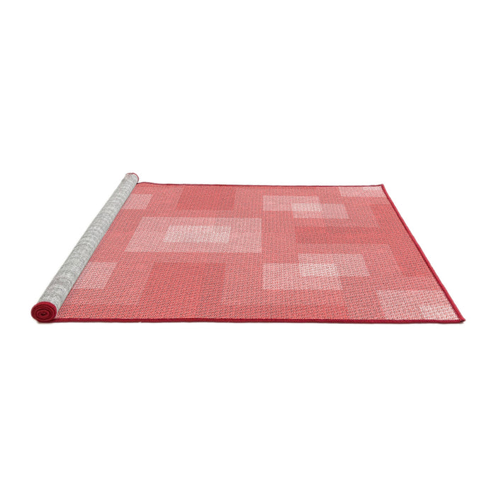 Sideview of Machine Washable Transitional Pastel Pink Rug, wshpat1122rd