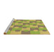 Sideview of Machine Washable Transitional Dark Golden Brown Rug, wshpat1123brn