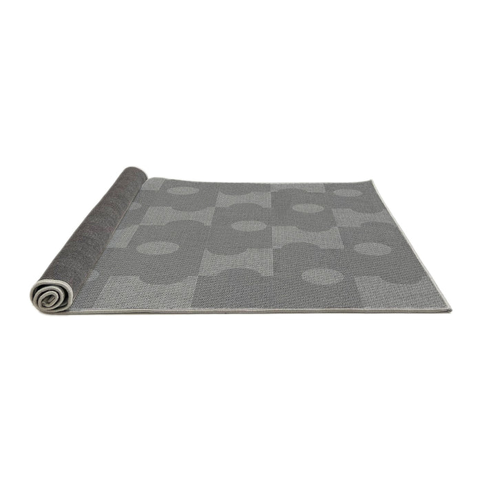 Thickness of Patterned Dark Gray Rug, pat1123gry