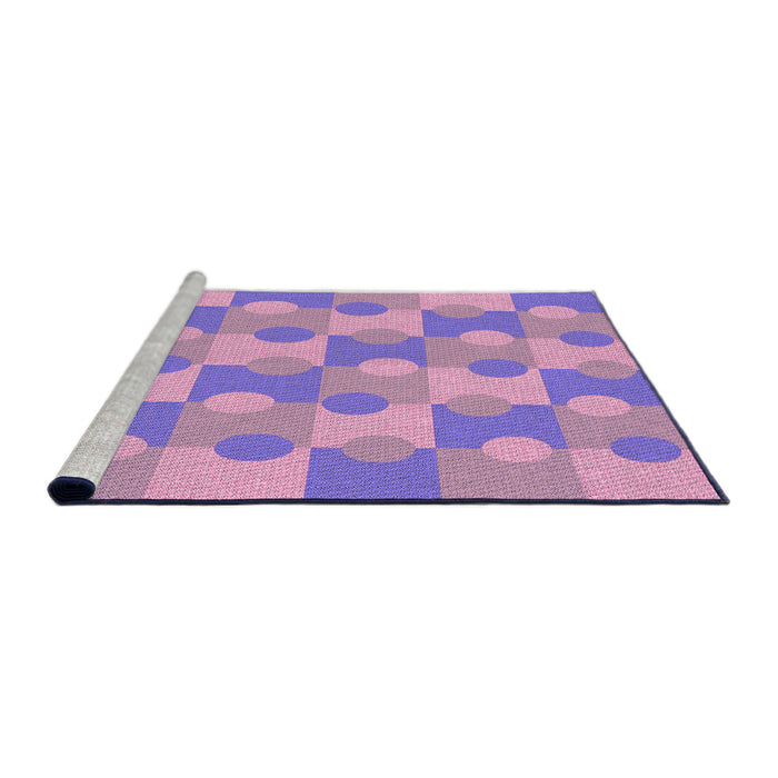 Sideview of Machine Washable Transitional Violet Purple Rug, wshpat1123pur