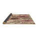 Thickness of Patterned Sienna Brown Rug, pat1124brn