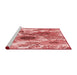 Sideview of Machine Washable Transitional Pastel Pink Rug, wshpat1124rd