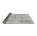 Thickness of Patterned Gunmetal Gray Rug, pat1125gry