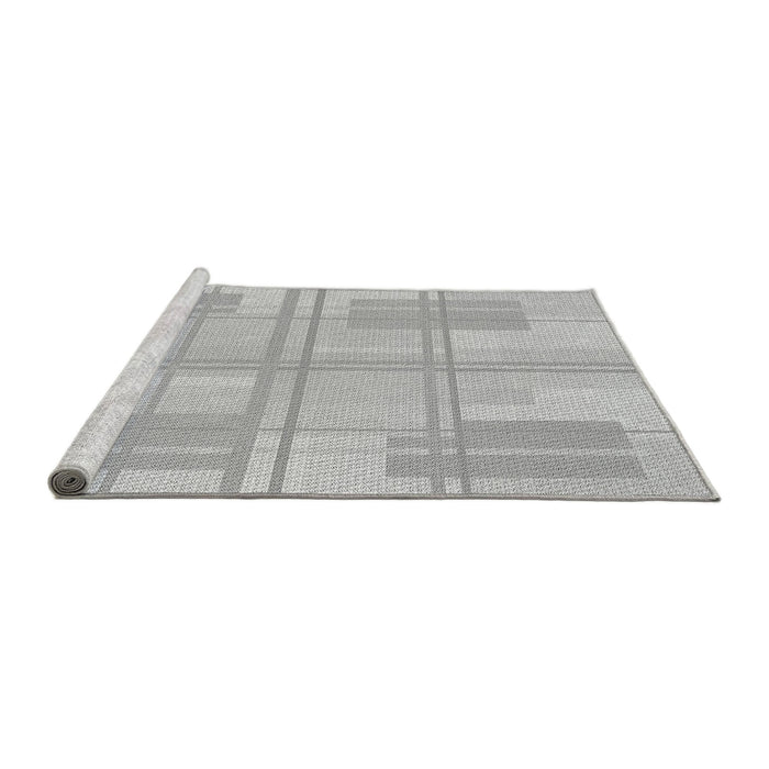 Sideview of Machine Washable Transitional Gunmetal Gray Rug, wshpat1125gry