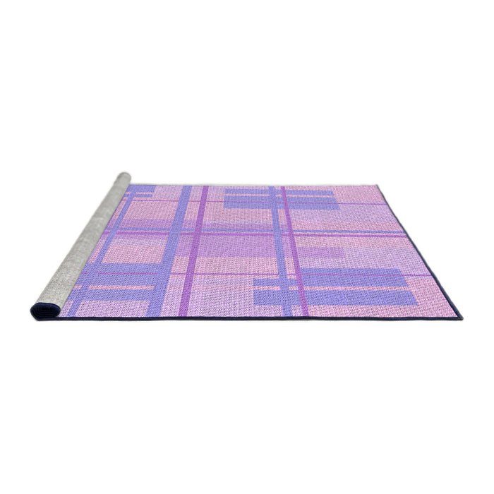 Sideview of Machine Washable Transitional Purple Rug, wshpat1125pur