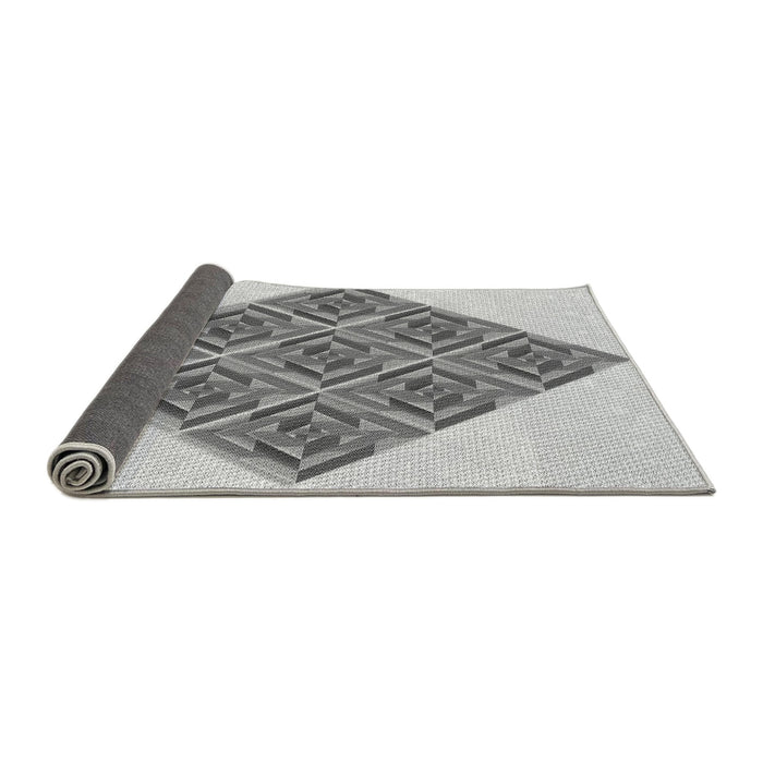 Thickness of Patterned Platinum Gray Rug, pat1126gry
