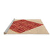 Sideview of Machine Washable Transitional Pastel Orange Rug, wshpat1126org