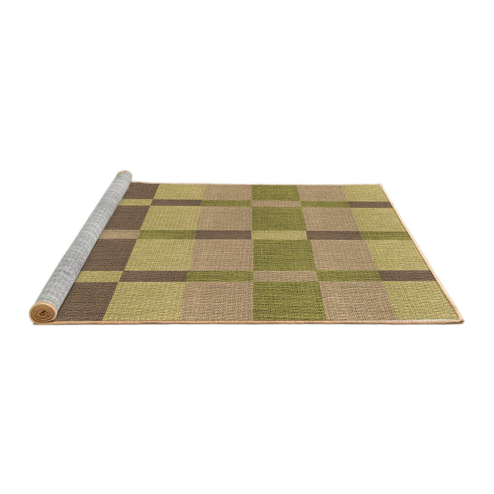 Sideview of Machine Washable Transitional Brown Rug, wshpat1129brn