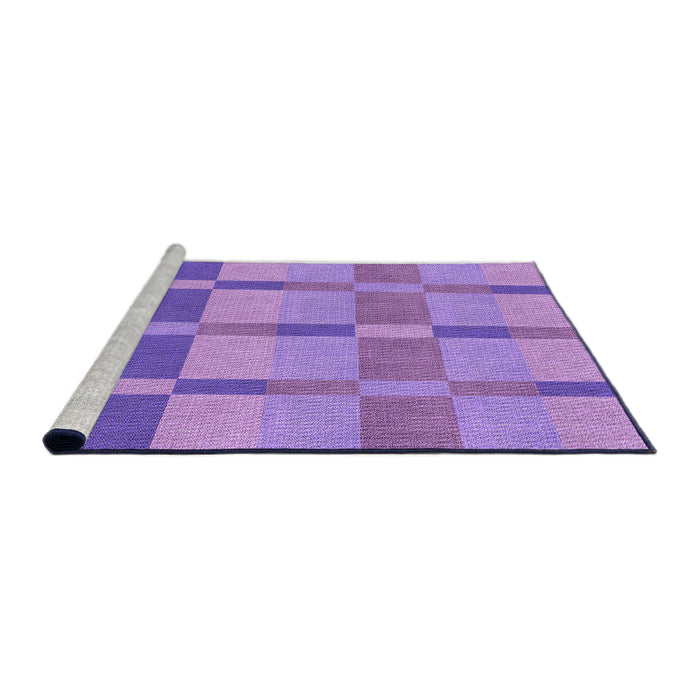 Sideview of Machine Washable Transitional Violet Purple Rug, wshpat1129pur
