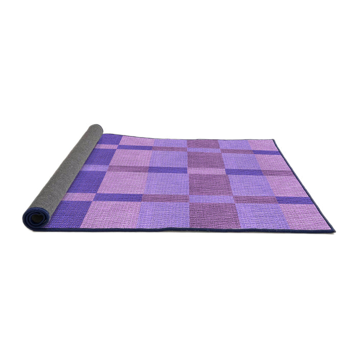 Thickness of Patterned Violet Purple Rug, pat1129pur