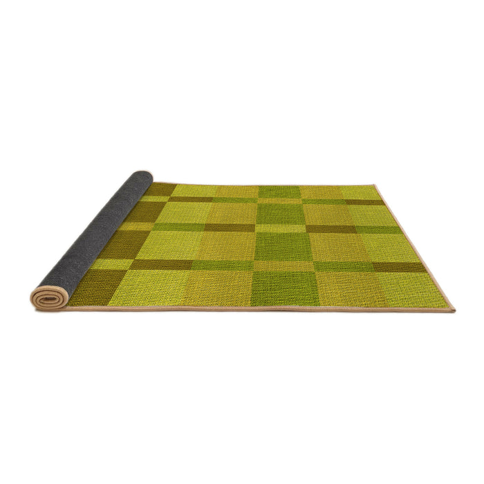 Thickness of Patterned Dark Golden Brown Rug, pat1129yw