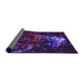 Thickness of Patterned Amethyst Purple Rug, pat113pur