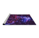 Sideview of Machine Washable Transitional Amethyst Purple Rug, wshpat113pur