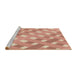 Sideview of Machine Washable Transitional Orange Rug, wshpat1130brn