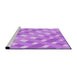 Sideview of Machine Washable Transitional Violet Purple Rug, wshpat1130pur