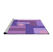 Sideview of Machine Washable Transitional Purple Rug, wshpat1131pur