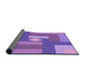 Thickness of Patterned Purple Rug, pat1131pur