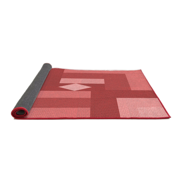 Thickness of Patterned Red Rug, pat1131rd
