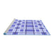 Sideview of Machine Washable Transitional Periwinkle Purple Rug, wshpat1132blu