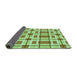 Thickness of Patterned Pastel Green Rug, pat1132grn