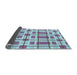 Thickness of Patterned Blue Rug, pat1132lblu