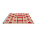 Sideview of Machine Washable Transitional Pastel Orange Rug, wshpat1132org